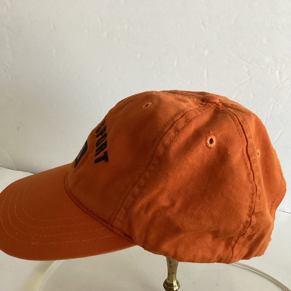 Vintage Polo Ralph Lauren Polo Sport RL Cap Hat Strap Back Orange USA Cotton OS - Picture 7 of 10